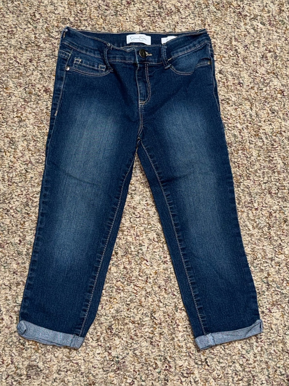 Girls size 8 jeans cropped jeans Jessica Simpson